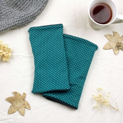 Armstulpen mit Punkten für Damen aus Jersey & Fleece