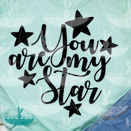 You are my Star Plotterdatei SVG DXF FCM