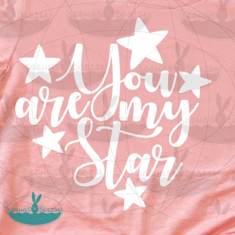 You are my Star Plotterdatei SVG DXF FCM