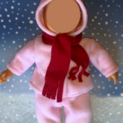 Jacke Hose und Schal passend für Puppe Babypuppen 32 cm Neu