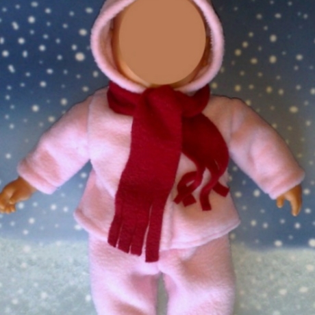 Jacke Hose und Schal passend für Puppe Babypuppen 32 cm Neu