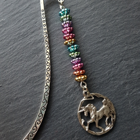 Einhorn-Lesezeichen Regenbogen