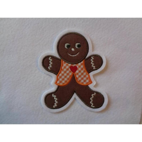 Applikation/Aufnäher Lebkuchenmann