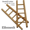 Elfenwelt Anstell-Leiter, Leiter,  zum anmalen & verzieren 