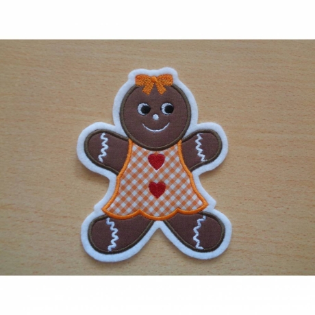 Applikation/Aufnäher Lebkuchenfrau