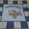 Krabbeldecke Flugzeug, Patchwork, Kuscheldecke, Tagesdecke