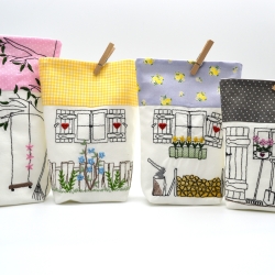 ITH Lichterbeutel Stickdatei 13x18cm Haus Häuser Gartenmotive ITH Lichterbeutel Stickdatei 13x18cm Haus Häuser Gartenmotive