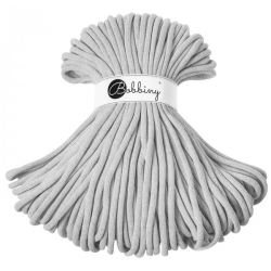 Bobbiny Flechtkordel Premium 9mm 100m Farbe light grey