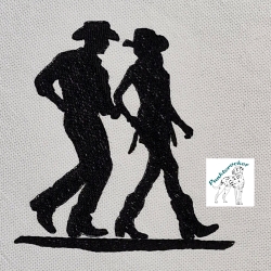 Silhouette Line Dance - 9,39 x 9,79 cm