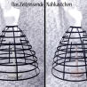 Lange Gothic Käfig-Krinoline – Reifrock 300 cm, Viktorianisch