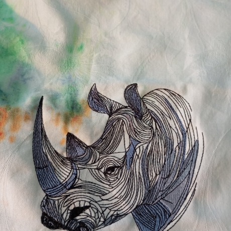 Nashorn - 13.66 x 12.58 cm