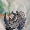 Nashorn - 13.66 x 12.58 cm