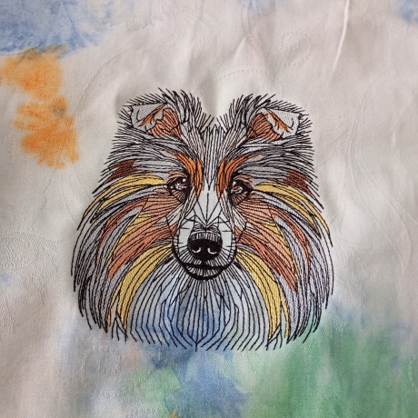 Shetland Sheepdog / Sheltie - 15.76 x 16.68 cm