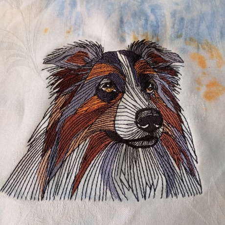 Australian Shepherd - 15.79 x 15.04 cm