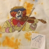 trauriger Geiger Clown -  Größe 19,8 x 12,6 cm