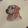 Golden Retriever - 13.77 x 13.60 cm