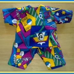 Puppenkleidung Jogginganzug bunt passend für Puppen 38 cm Neu