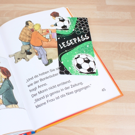 Lesepass Fußball Lesezeichen Grundschule 50 Stück
