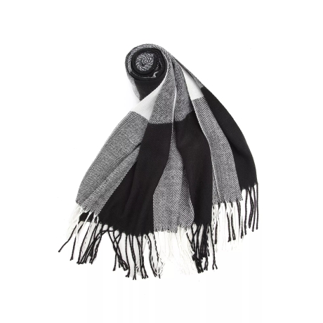 Damen-Herren-Baumwoll-Karo-Winterschal, 200x60 cm, neu