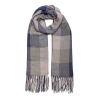 Damen-Herren-Baumwoll-Karo-Winterschal, 200x60 cm, neu