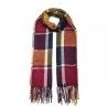 Damen-Herren-Baumwoll-Karo-Winterschal, 200x60 cm, neu