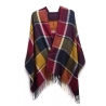 Damen-Herren-Baumwoll-Karo-Winterschal, 200x60 cm, neu