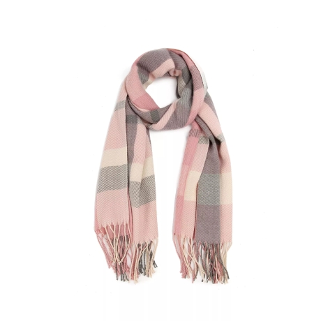 Damen-Herren-Baumwoll-Karo-Winterschal, 200x60 cm, neu