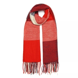 Damen-Herren-Baumwoll-Karo-Schal, 200x60 cm, neu