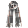 Damen-Herren-Baumwoll-Karo-Winterschal, 200x60 cm, neu