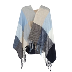 Damen-Herren-Baumwoll-Karo-Schal, 200x60 cm, neu