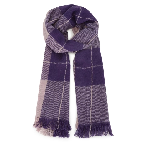 Damen-Herren-Baumwoll-Karo-Winterschal, 200x60 cm, neu