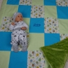 Krabbeldecke, Patchwork, Kuscheldecke, Tagesdecke