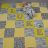 Krabbeldecke Luke, Patchwork, Kuscheldecke, Tagesdecke