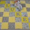 Krabbeldecke Luke, Patchwork, Kuscheldecke, Tagesdecke