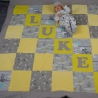 Krabbeldecke Luke, Patchwork, Kuscheldecke, Tagesdecke
