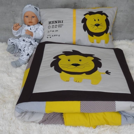 Namenskissen, Dekokissen Löwe