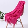 Damen-Kaschmir-Schal, fuchsien-rot, neu, 180x 70 cm
