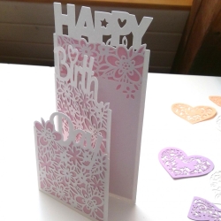 Karte Happy Birthday Plotterdatei SVG DXF FCM Karte Happy Birthday Plotterdatei SVG DXF FCM