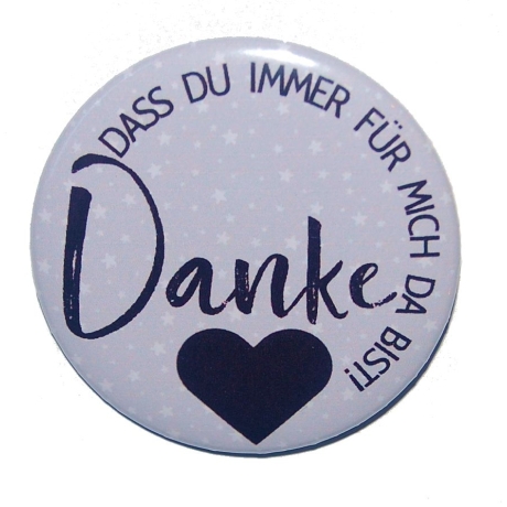 Kühlschrankmagnet Magnet 50mm rund Danke Freundin Mama  Geschenk