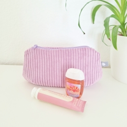 Mäppchen / Universaltasche aus Cord Lila - praktisch & Vielseitig