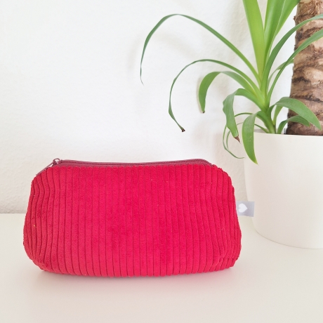 Mäppchen / Universaltasche aus Cord Rot - praktisch & vielseitig