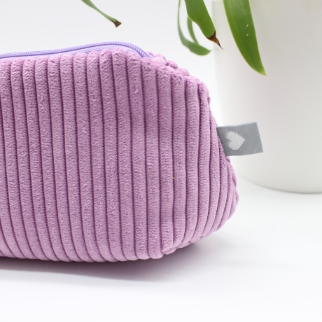Mäppchen / Universaltasche aus Cord Lila - praktisch & Vielseitig