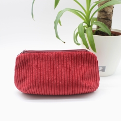 Mäppchen / Universaltasche aus Cord Rot - praktisch & vielseitig