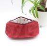 Mäppchen / Universaltasche aus Cord Rot - praktisch & vielseitig