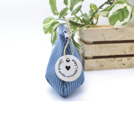 Mäppchen Universaltasche Cord Dunkelblau Unikat Handmade