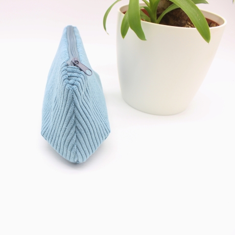 Mäppchen/Universaltasche aus Cord Hellblau- handgenähtes Unikat