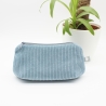 Mäppchen/Universaltasche aus Cord Hellblau- handgenähtes Unikat