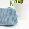 Mäppchen/Universaltasche aus Cord Hellblau- handgenähtes Unikat