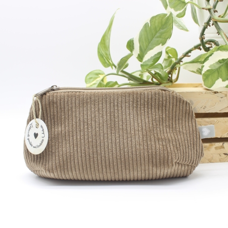 Mäppchen Universaltasche Cord Braun Unikat Handmade