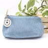 Mäppchen Universaltasche Cord Hellblau Unikat Handmade